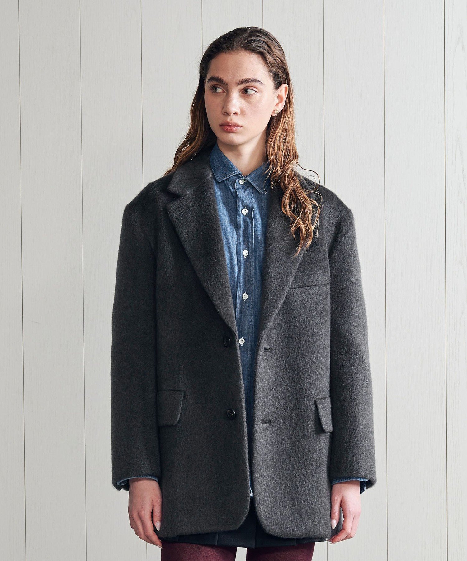 BEAUTY&YOUTH ウールモヘヤブレンド シャギービッグジャケットタグあり BEAUTY&YOUTH UNITED ARROWS（ビューティーアンドユースユナイテッド