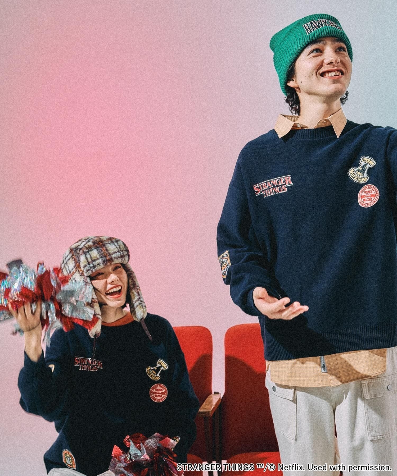 niko and ｜【STRANGER THINGS】コラボ アソートモチーフニット