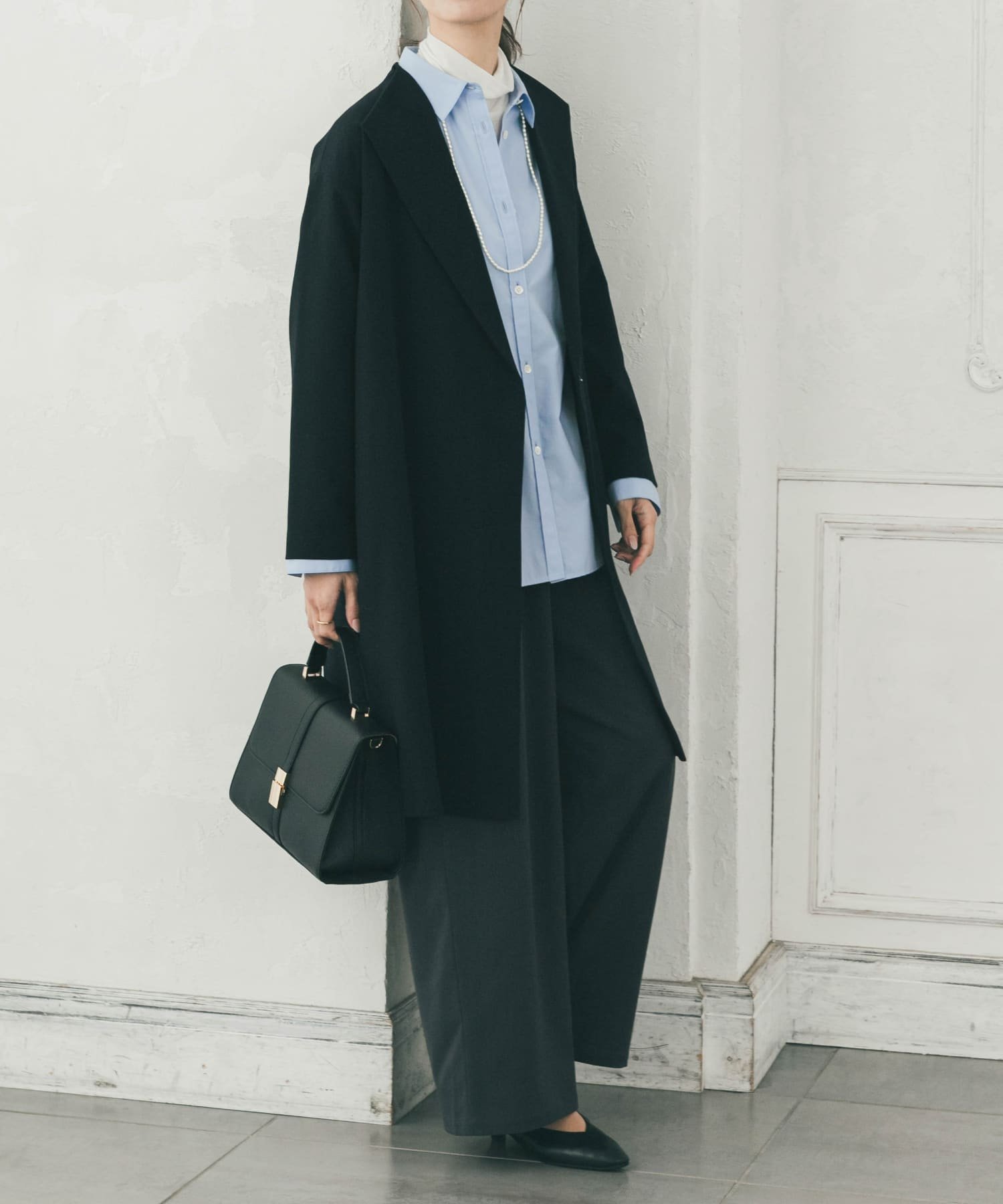 URBAN RESEARCH DOORS｜『WEB限定』ダブルクロスガウンコート