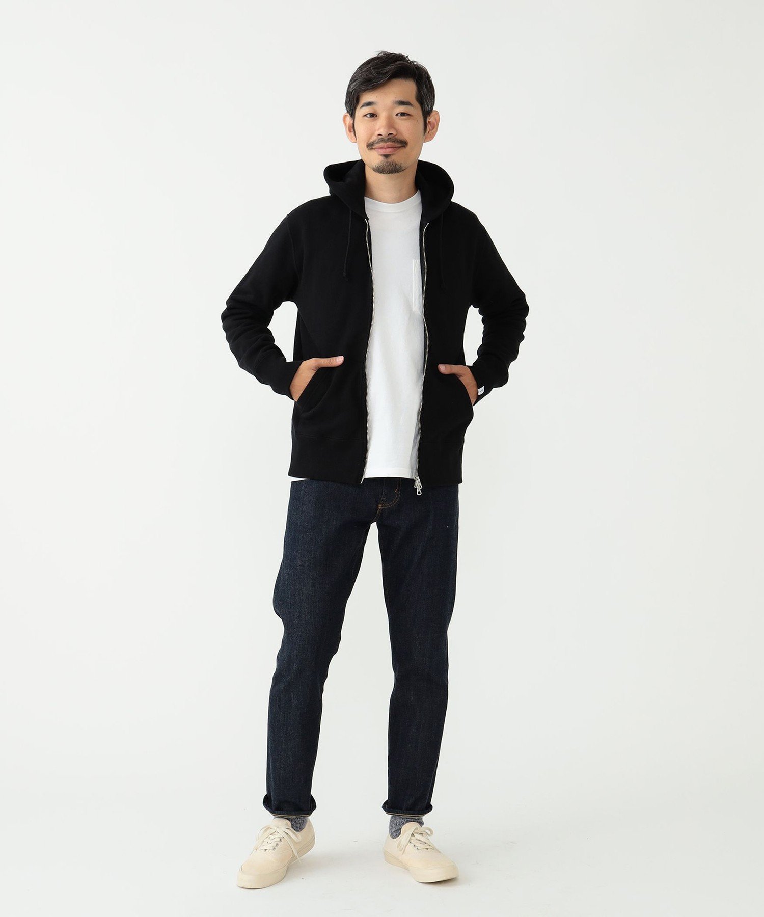 BEAMS MEN｜LOOPWHEELER / 別注 Slim Zip Sweat Hoody | Rakuten