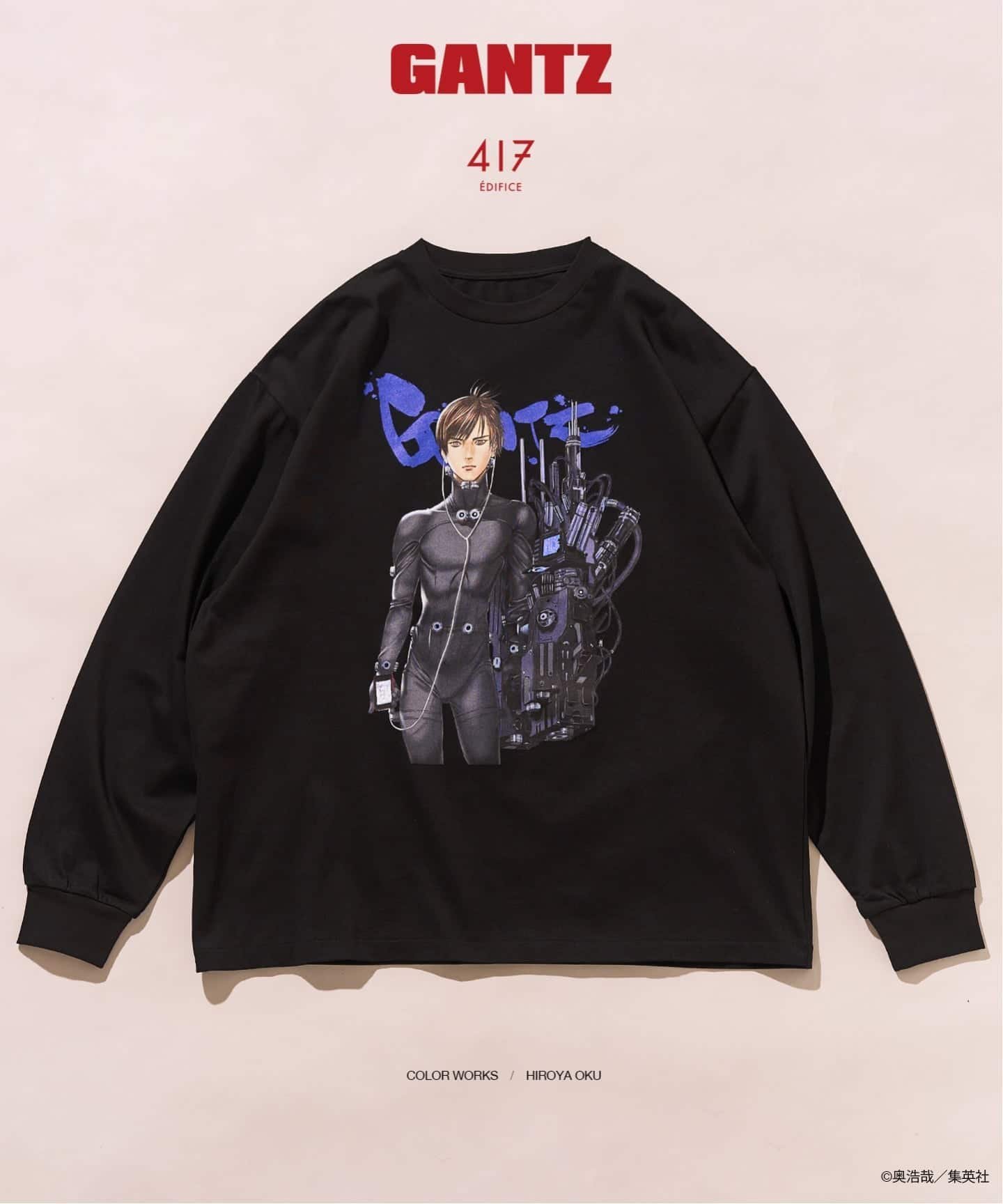 417 EDIFICE｜GANTZ / ガンツ 417別注 COLORWORKS L/S Tシャツ