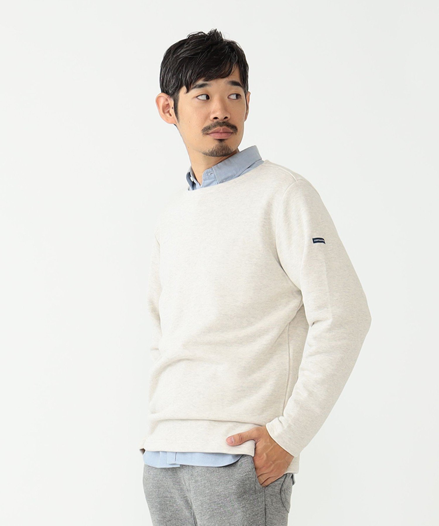 BEAMS MEN｜LOOPWHEELER / 別注 Sweat Boat Neck | Rakuten Fashion