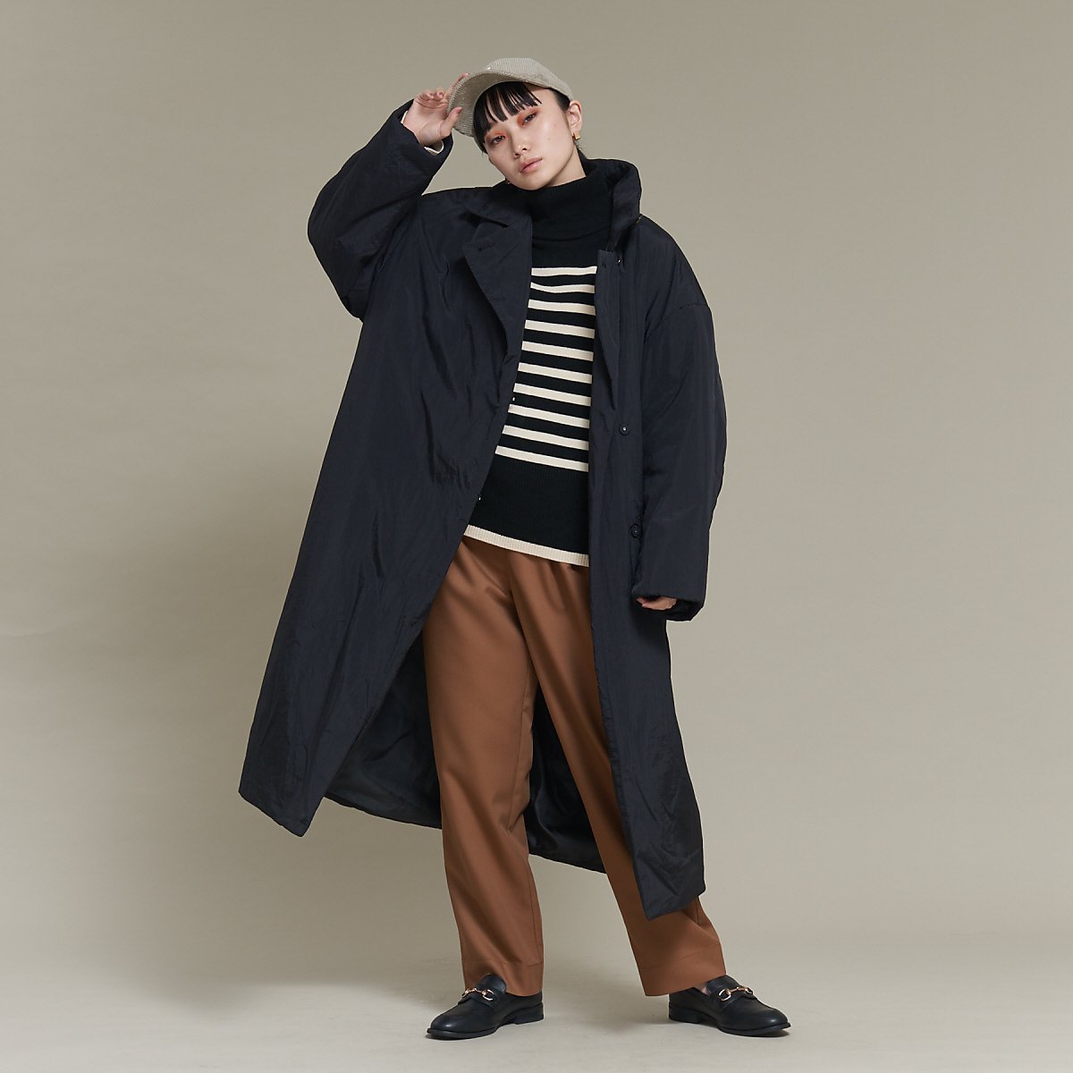 NOMINE｜3WAYカラー中綿ロングコート | Rakuten Fashion(楽天