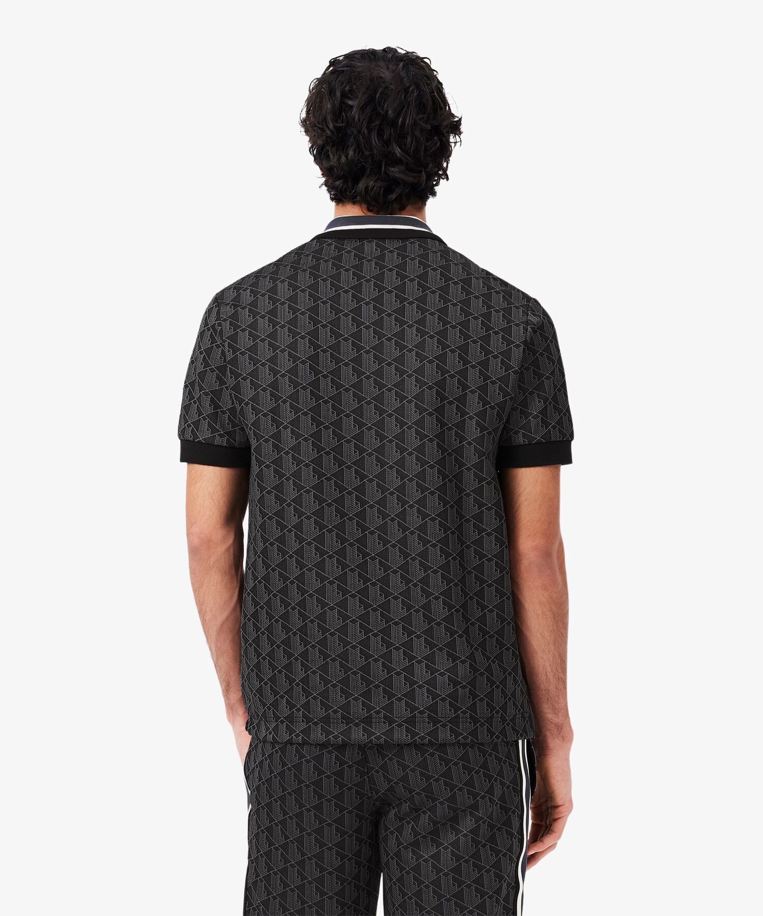 LACOSTE｜モノグラムジャカード半袖ポロシャツ | Rakuten Fashion(楽天