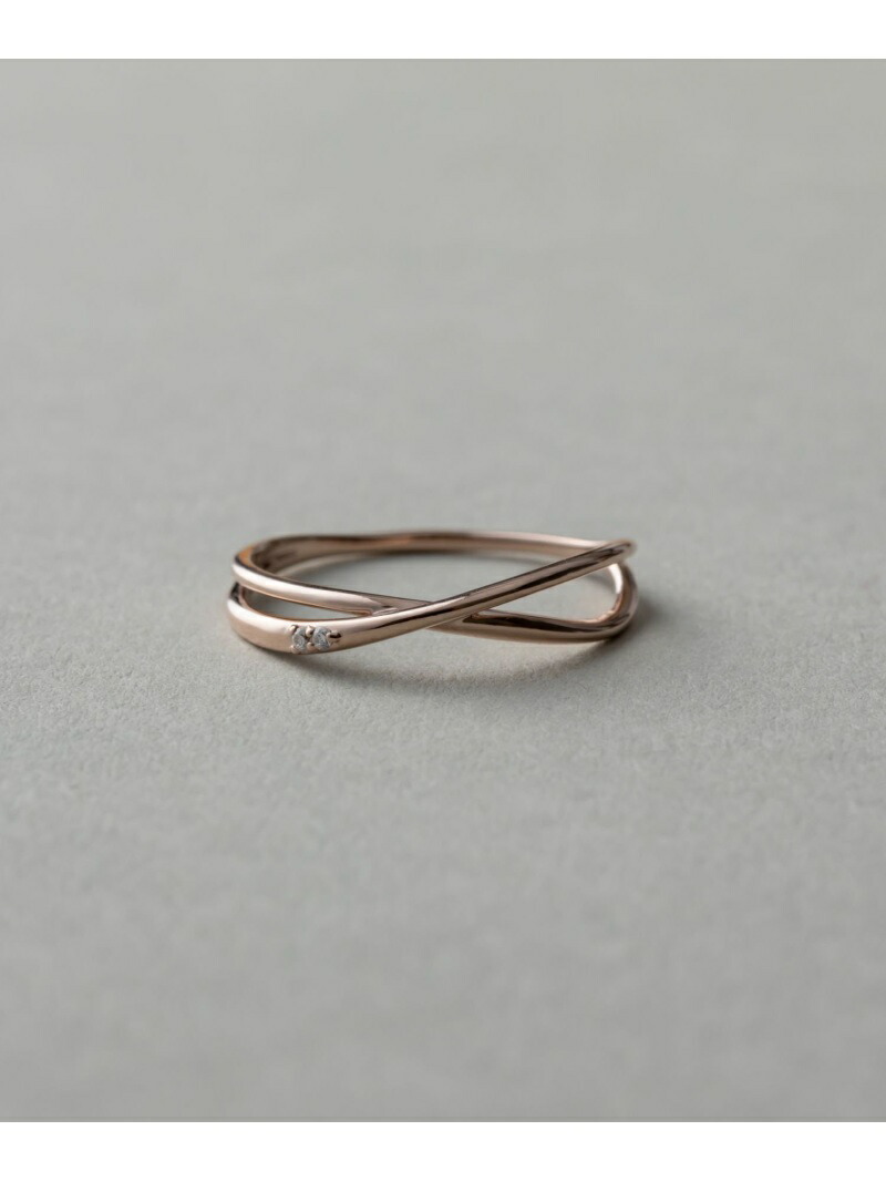 ete｜[レイヤード] K10YG クロス リング | Rakuten Fashion(楽天