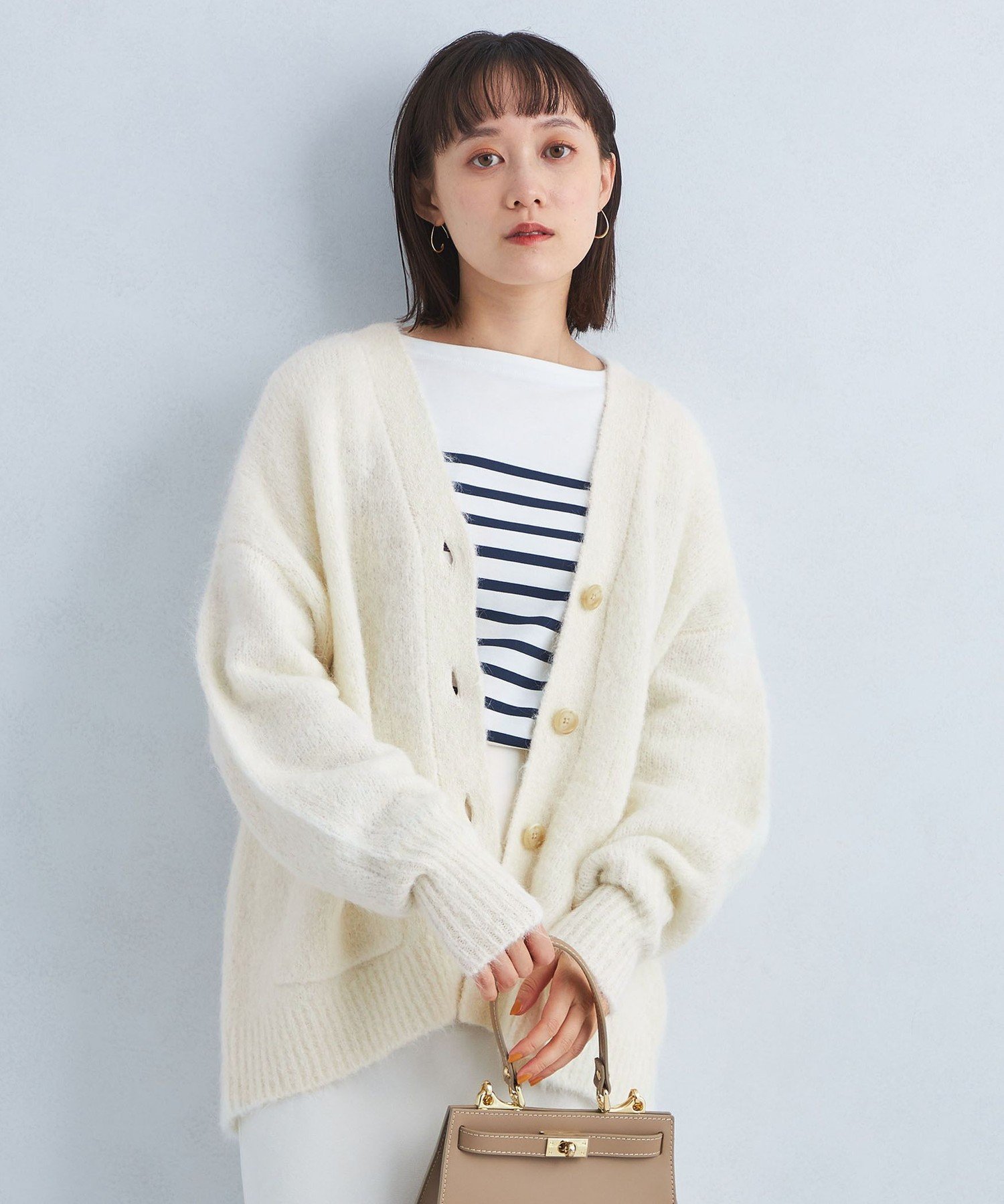 UNITED ARROWS LTD. OUTLET｜アルパカシャギー Vネックカーディガン