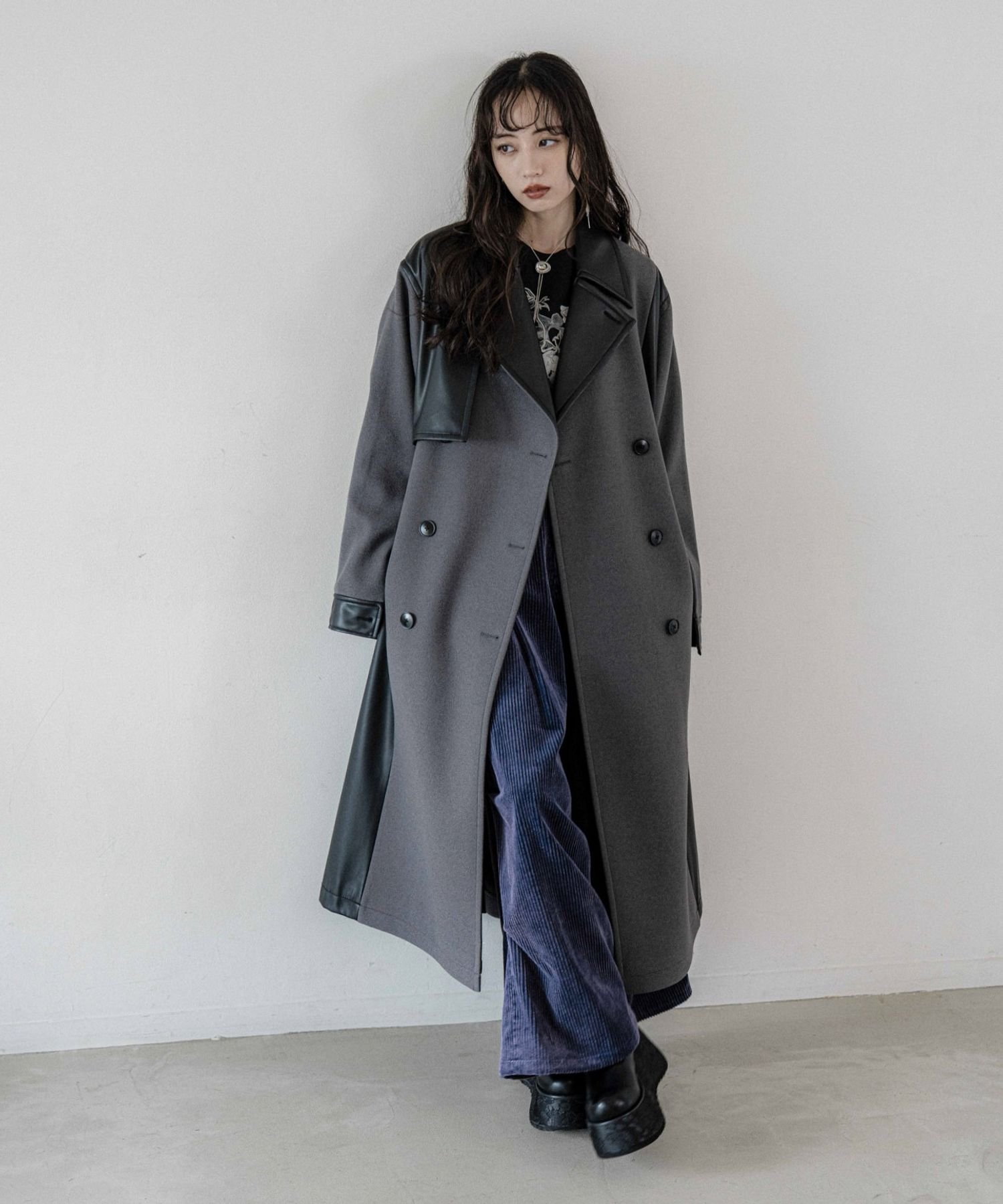 HARE｜ウーリーテックフェイクレザーキリカエトレンチコート | Rakuten