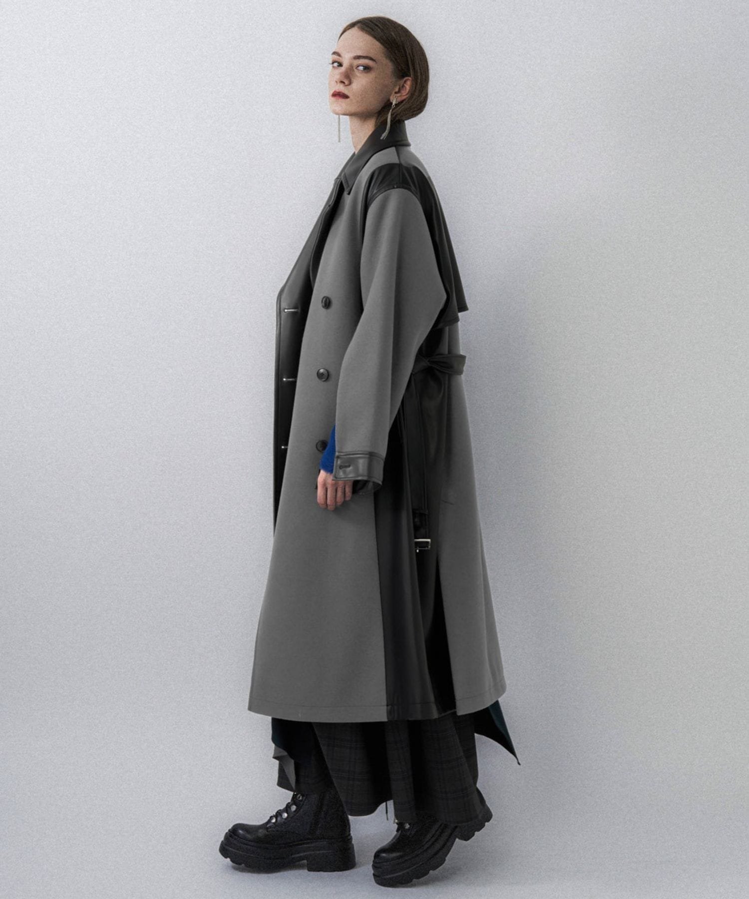 HARE｜ウーリーテックフェイクレザーキリカエトレンチコート | Rakuten