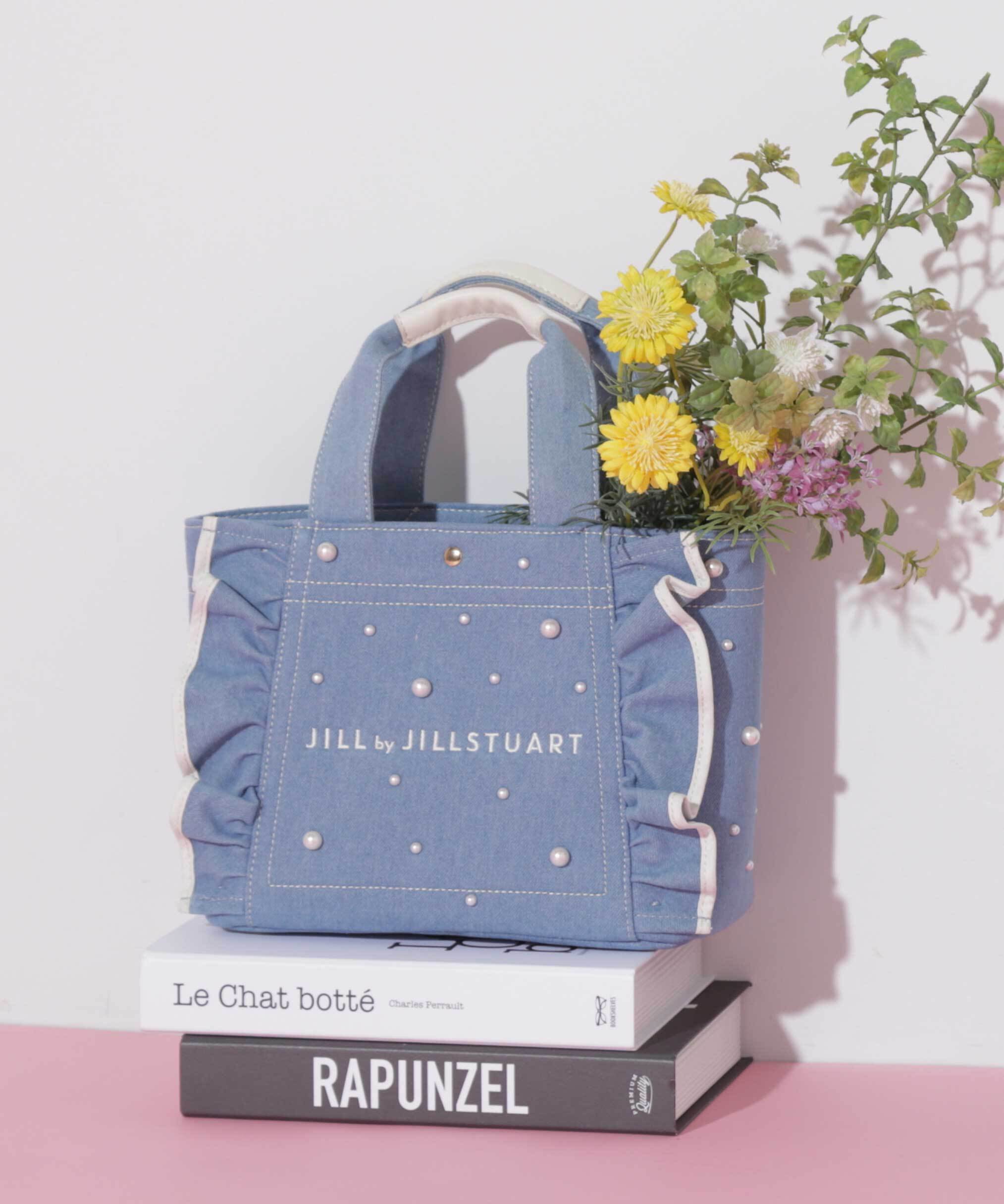 JILL by JILL STUART｜3Dパールフリルトートバッグ | Rakuten Fashion