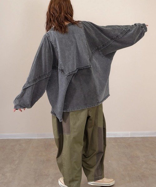 go slow caravan｜mililopiulu/ミリロピュール ケミカルデニム裏毛