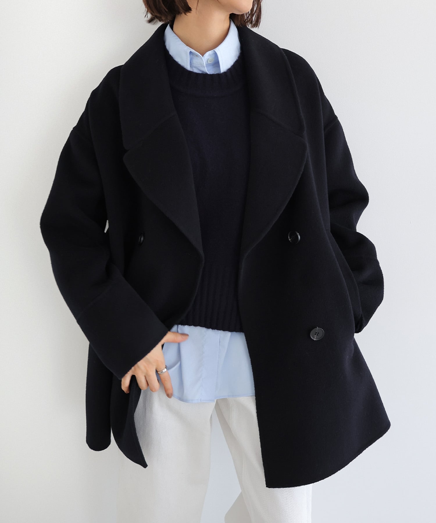 andme｜リバー ピーコート evernavy エバーネイビー | Rakuten Fashion
