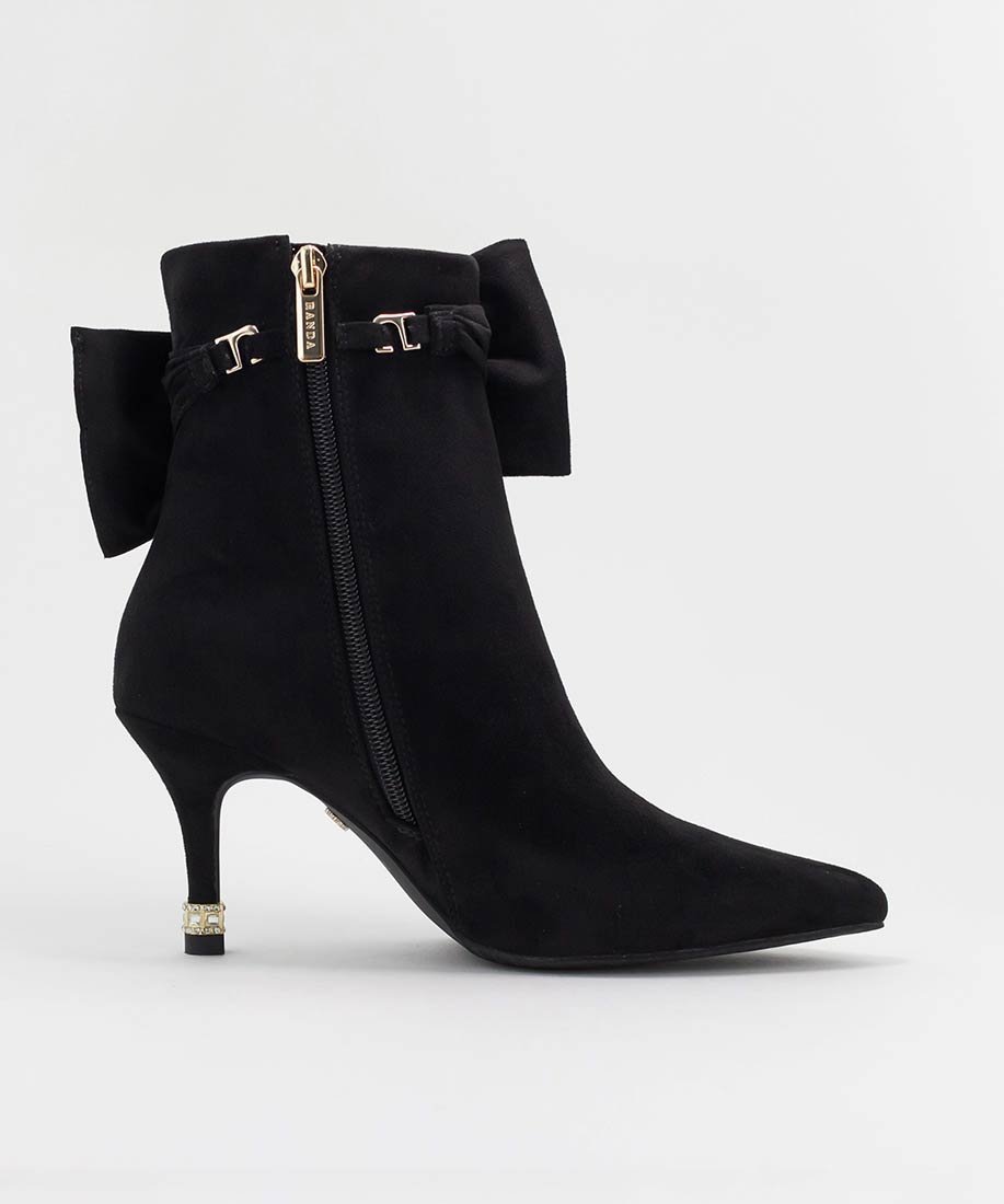 RANDA｜2WAY ビジュー*リボン ショートブーツ | Rakuten Fashion(楽天