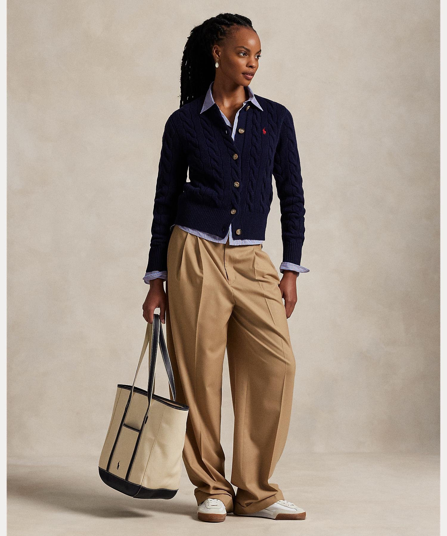 RALPH LAUREN｜ケーブルニット ウールカシミヤ カーディガン | Rakuten