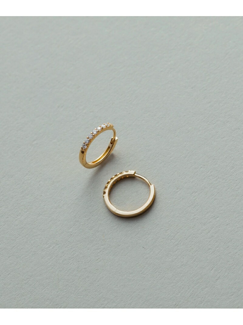 ete｜K18YG ダイヤモンド フープ ピアス | Rakuten Fashion(楽天