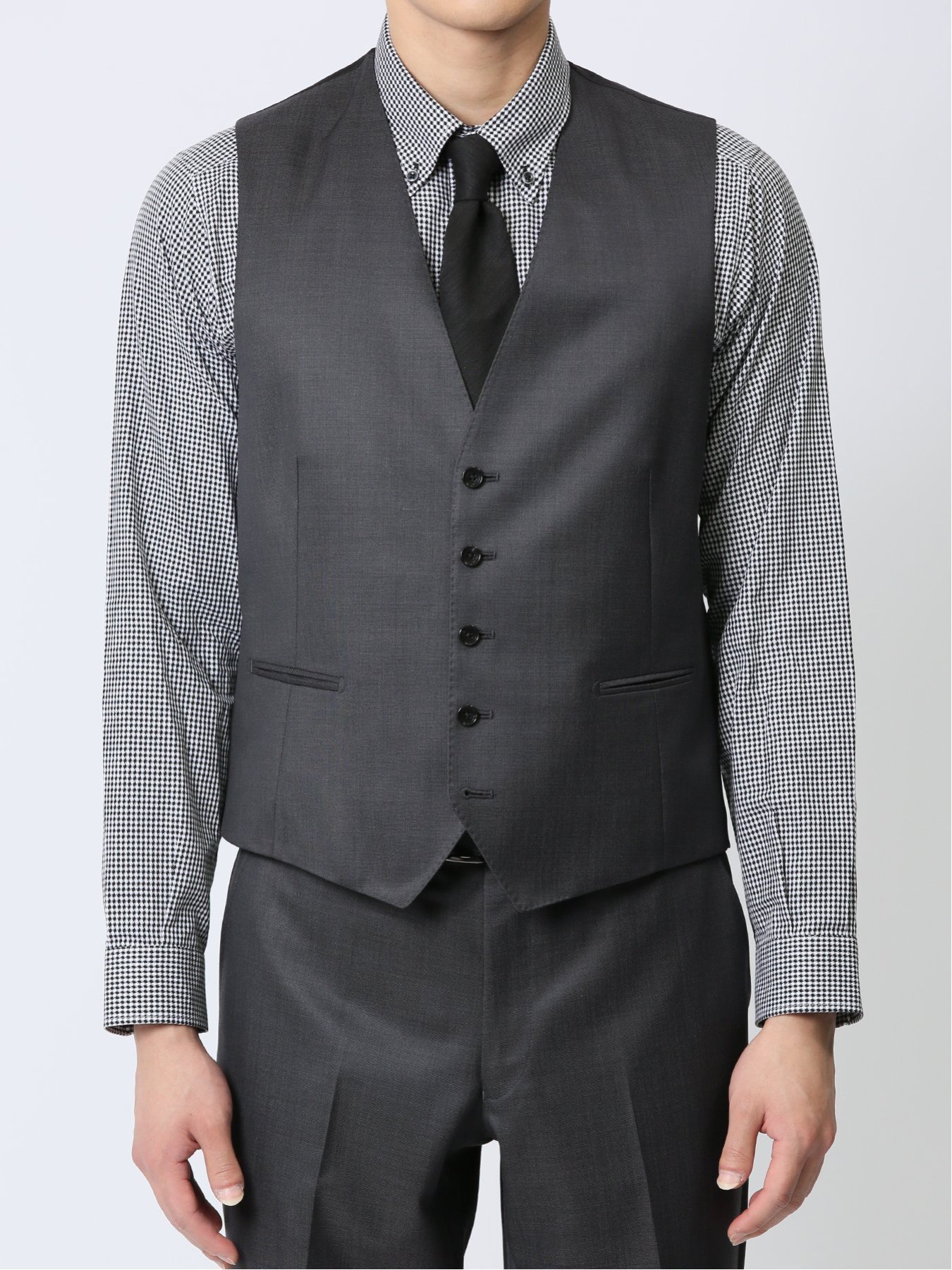 BARENA カットオフ加工スーツ グレーソリッド Mサイズ グレースーツ