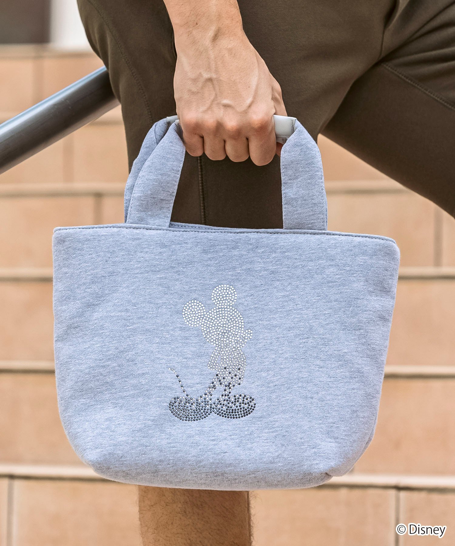 SHIFFON｜1PIU1UGUALE3 RELAX MICKEY GRADIENT RHINESTONE MINI BAG