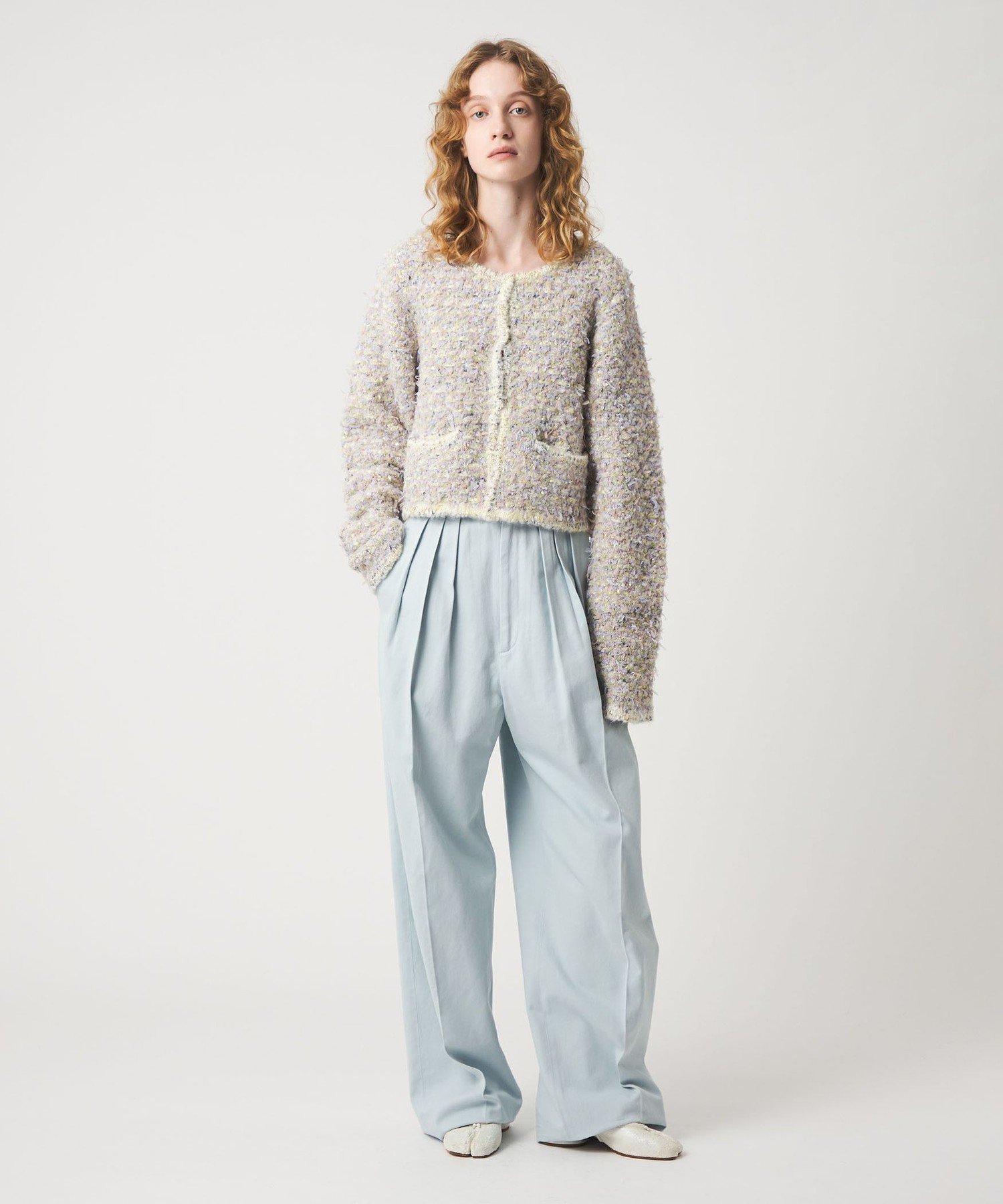 ＜6(ROKU)＞コットンレーヨン タックパンツ　36 BEAUTY&YOUTH UNITED ARROWS｜<6(ROKU)>コットンレーヨン タックパンツ