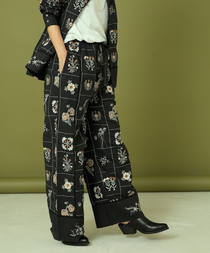 FREAK'S STORE｜パッチワーク花刺繍パンツ 25AW | Rakuten Fashion