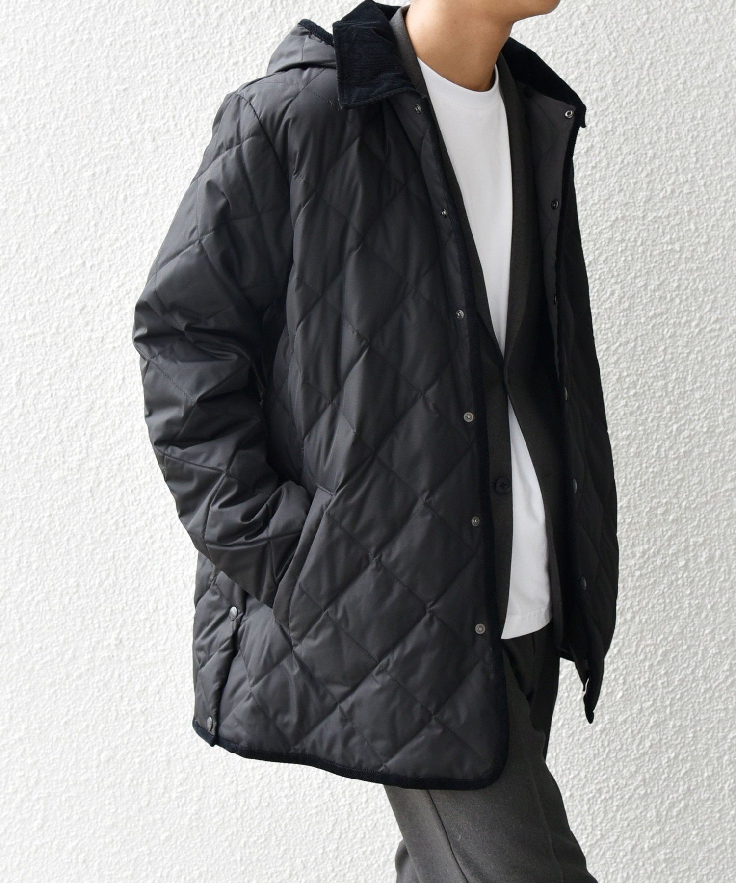 未開封　TAION　ダイヤキルト ダウン ハーフコート　S SHIPS any別注】TAION:〈手洗い可能〉ダイヤキルト ダウン ハーフ