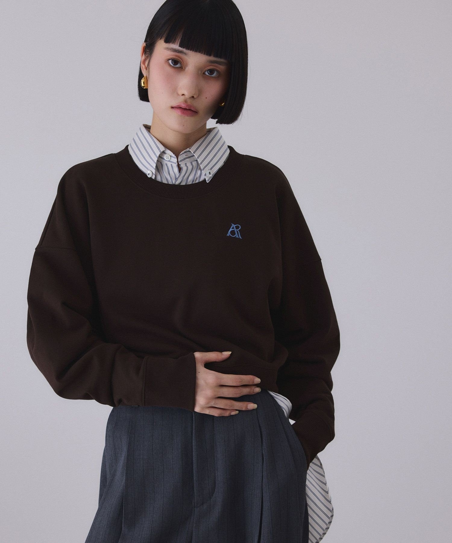 ADAM ET ROPE'｜【サステナブル】パフスリーブスウェット | Rakuten