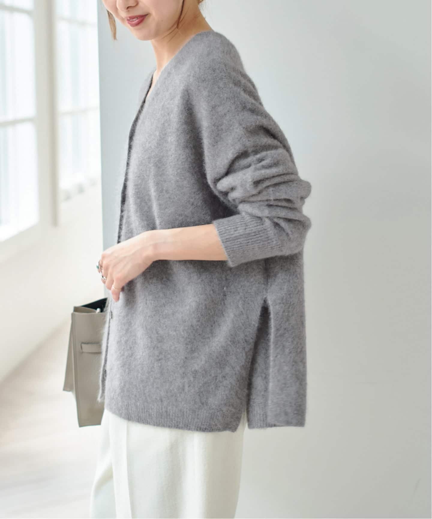 Spick & Span｜フォックスウールミックス2WAYカーディガン | Rakuten