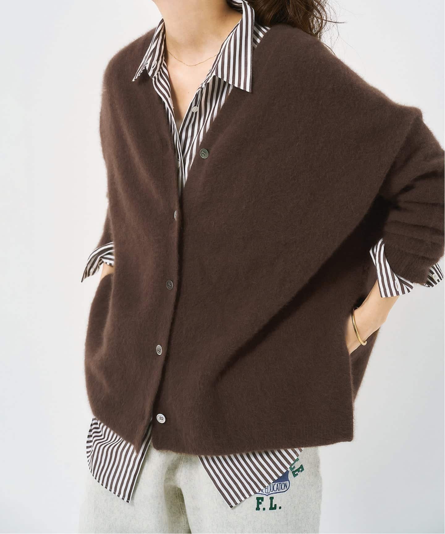 Spick & Span｜フォックスウールミックス2WAYカーディガン | Rakuten