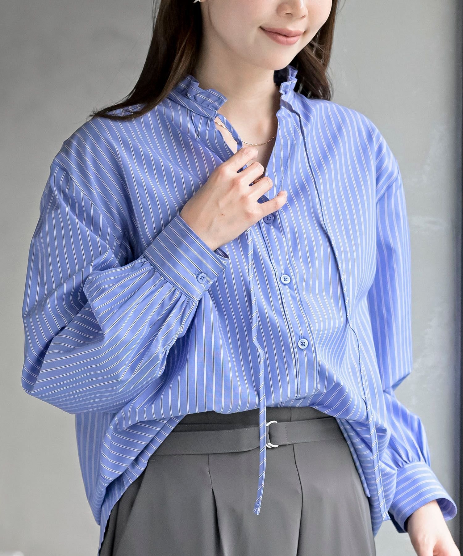 rps｜衿フリルボータイシャツ | Rakuten Fashion(楽天ファッション／旧