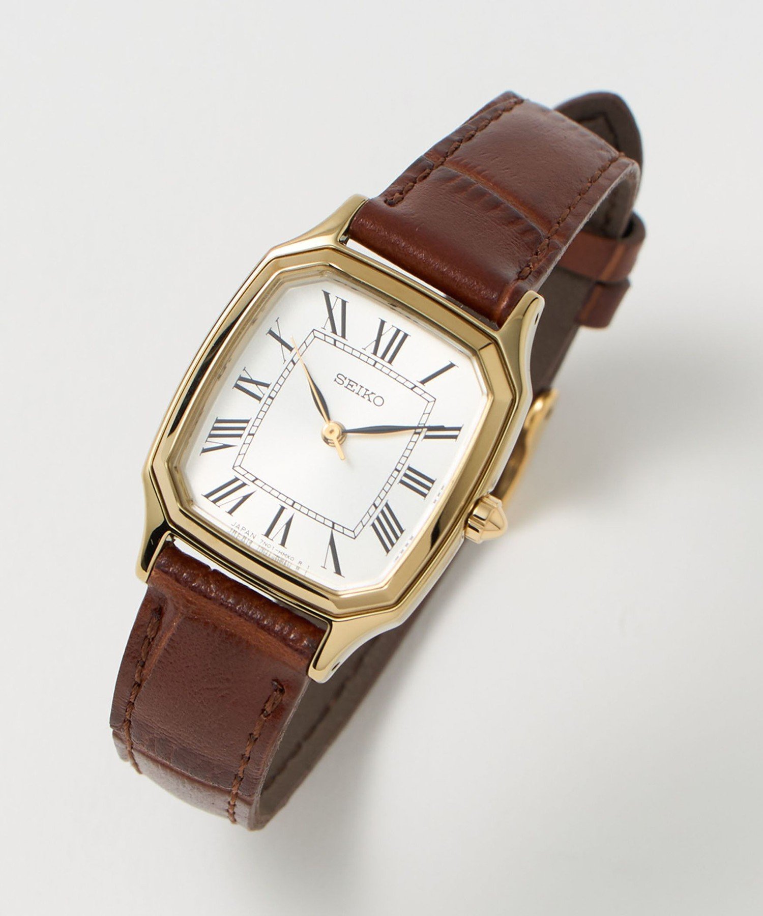 UNITED ARROWS 【別注】＜SEIKO＞スクエア レザー 腕時計 UNITED ARROWS 【別注】＜SEIKO＞スクエア レザー 腕時計 （NAVY