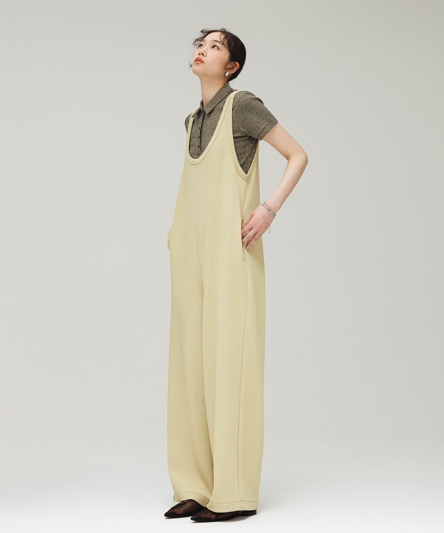 ADAM ET ROPE'｜【サステナブル】Wフェイスジャージーセットロンパース