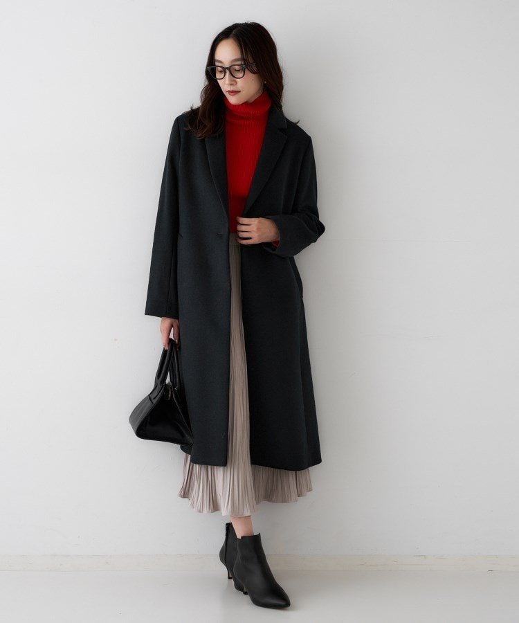 UNTITLED｜【スタイリッシュ/オンオフ兼用】ウールチェスターコート
