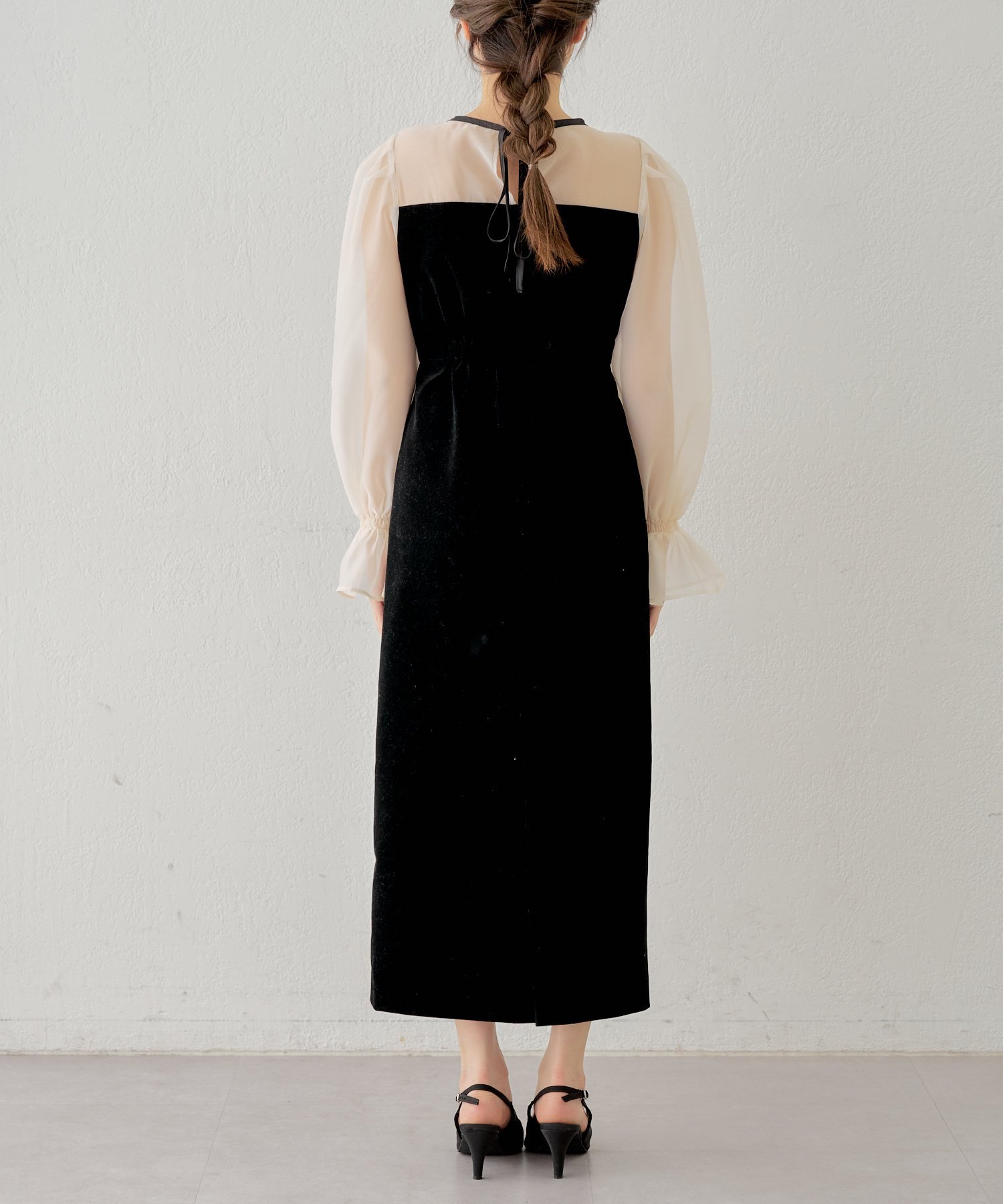 PAL GROUP OUTLET｜【Chico】配色シースルータイトロングドレス