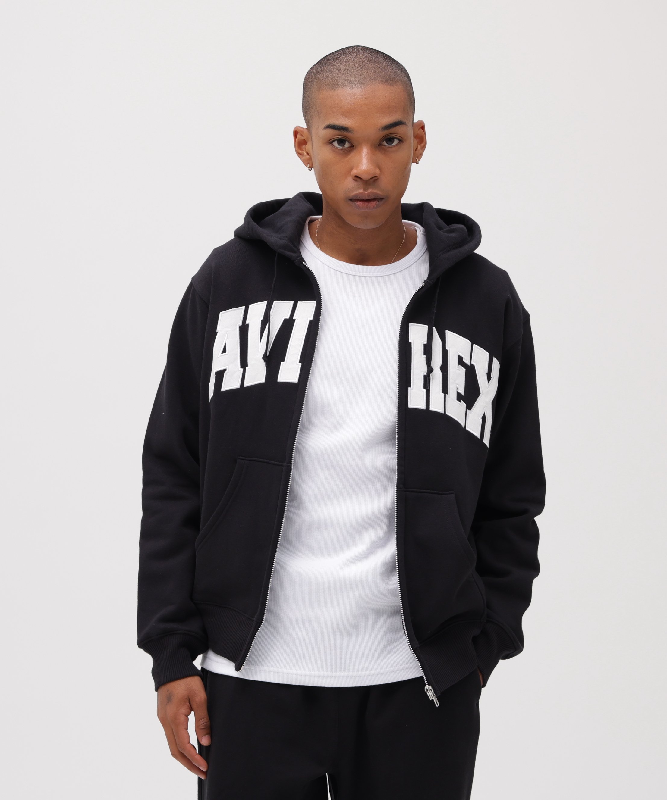 AVIREX｜《DAILY/デイリー》ZIP UP SWEAT PARKA LOGO / ジップアップ