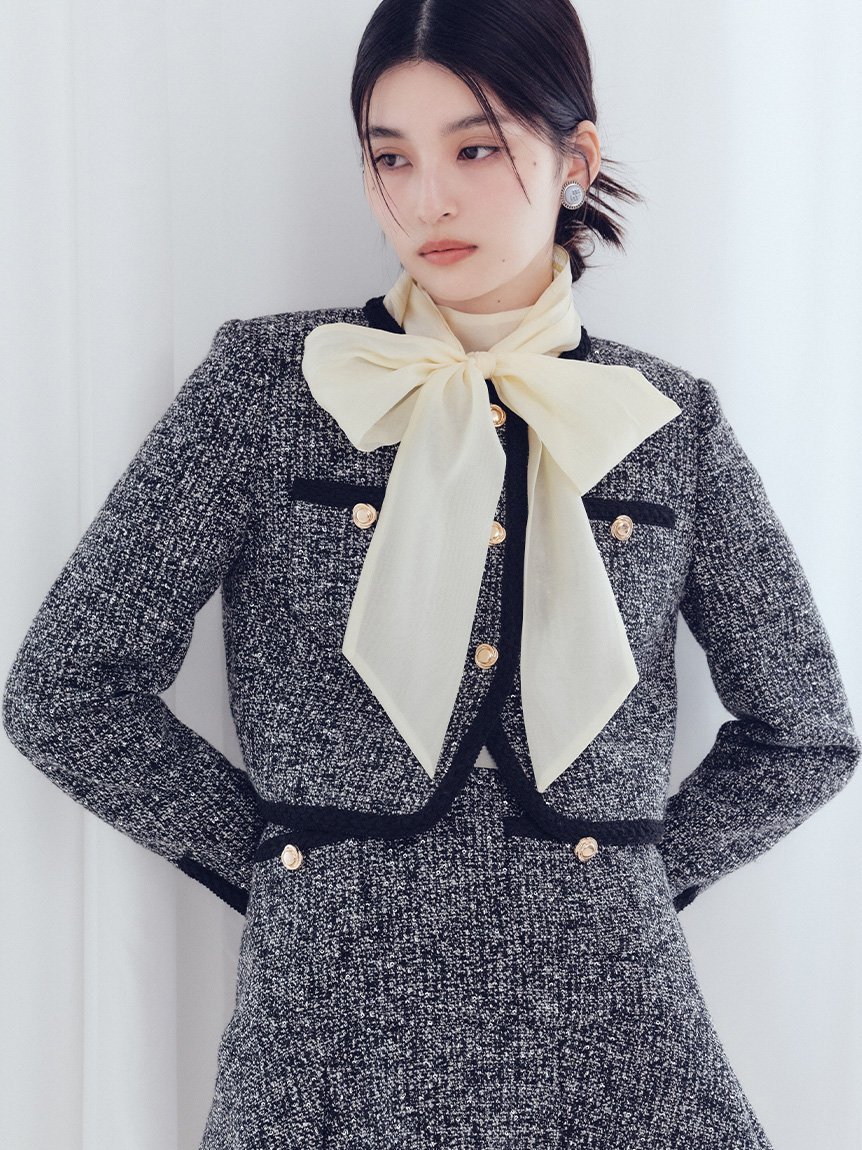 LILY BROWN｜ツイードショートジャケット | Rakuten Fashion(楽天