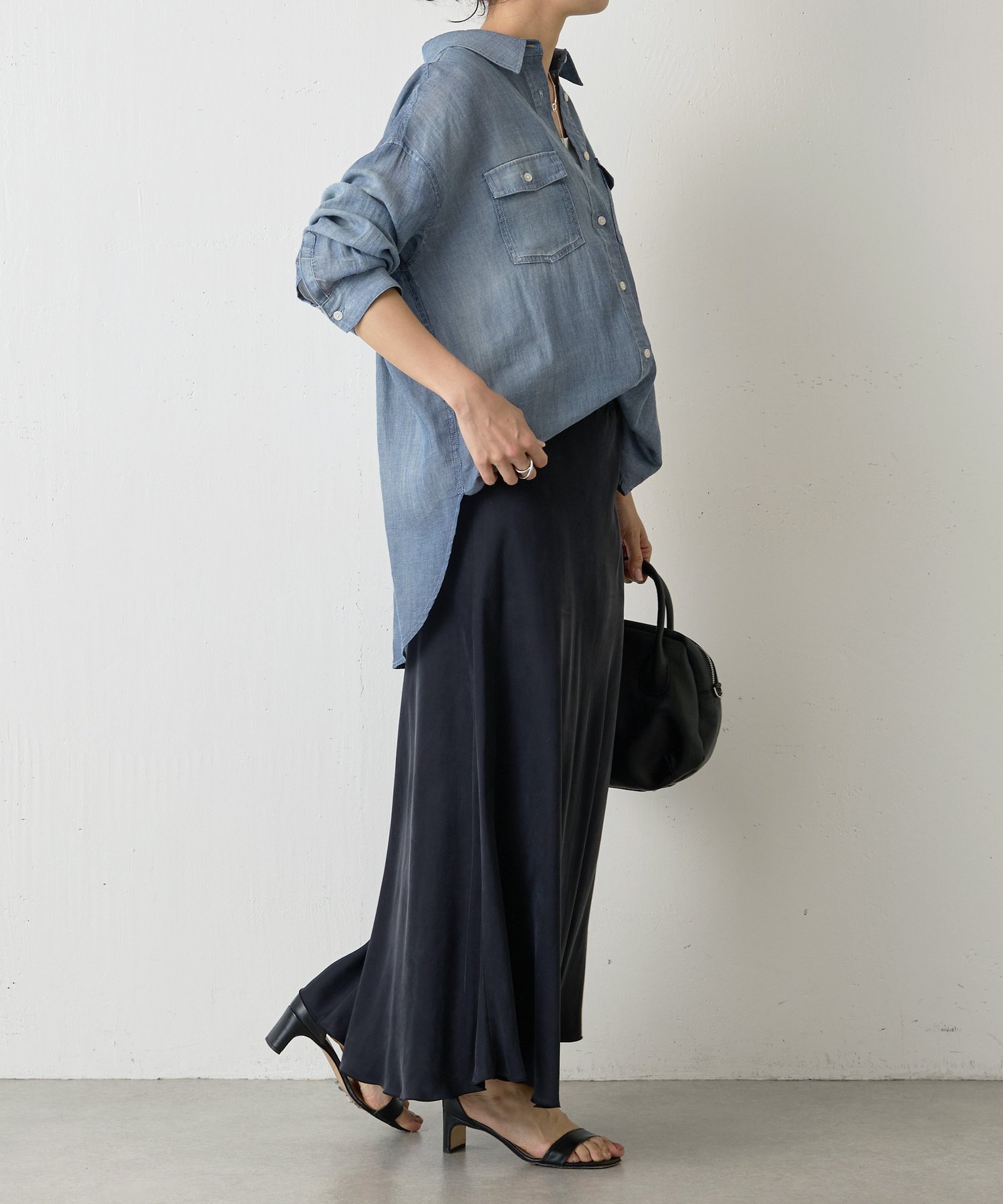 BEARDSLEY｜《3/7(土)予約開始》シフォンデニムシャツ | Rakuten