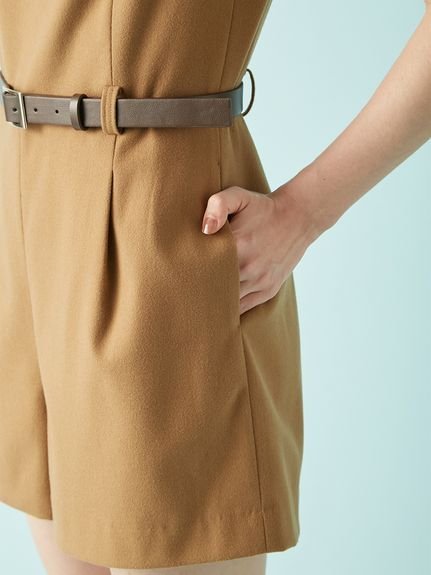 LILY BROWN｜ベルト付きミニロンパース | Rakuten Fashion(楽天