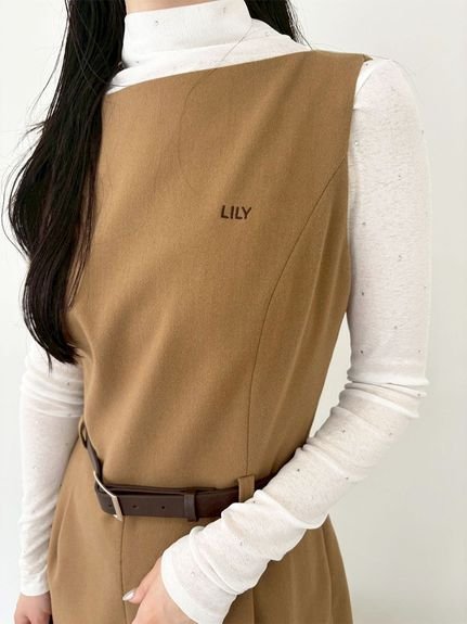 LILY BROWN｜ベルト付きミニロンパース | Rakuten Fashion(楽天