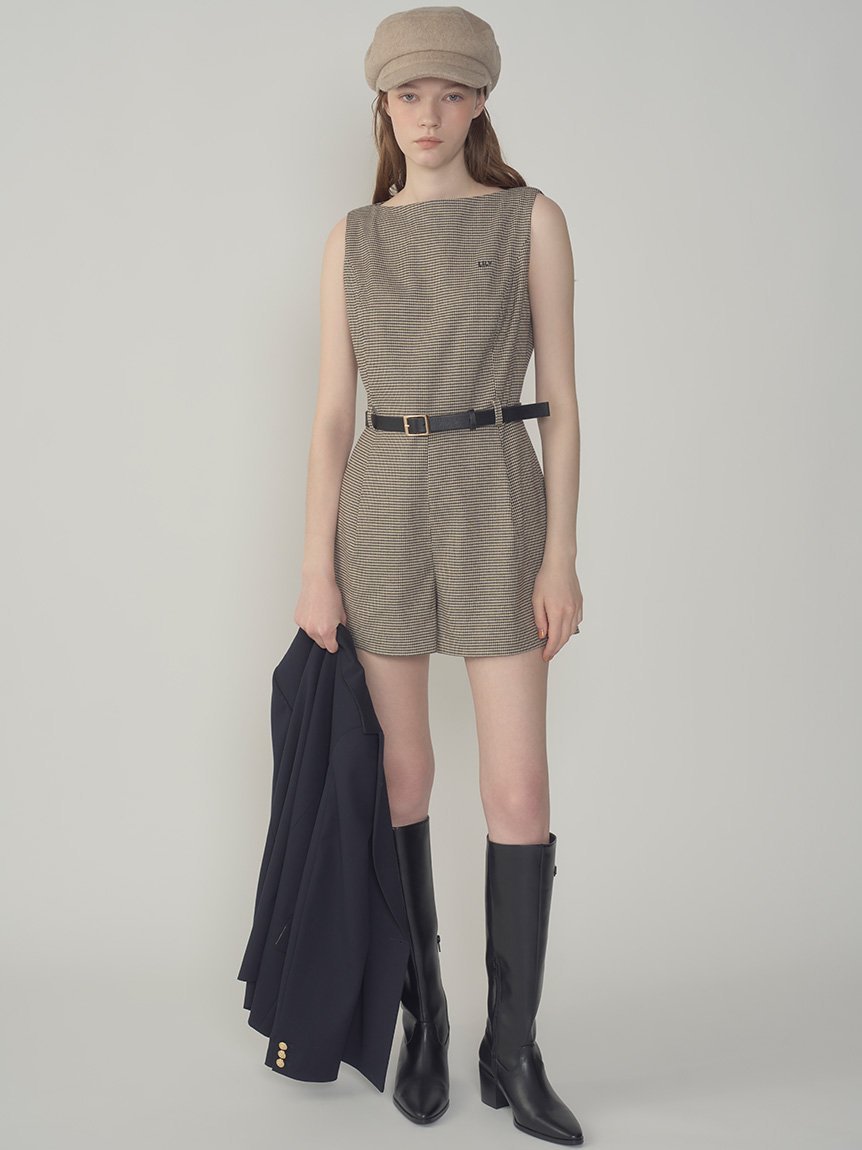 LILY BROWN｜ベルト付きミニロンパース | Rakuten Fashion(楽天