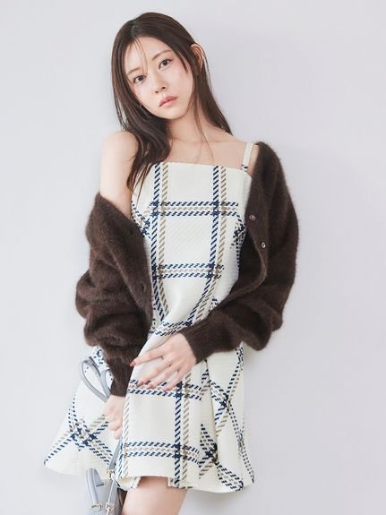 SNIDEL｜【WEB限定】ロービングチェックミニワンピース | Rakuten