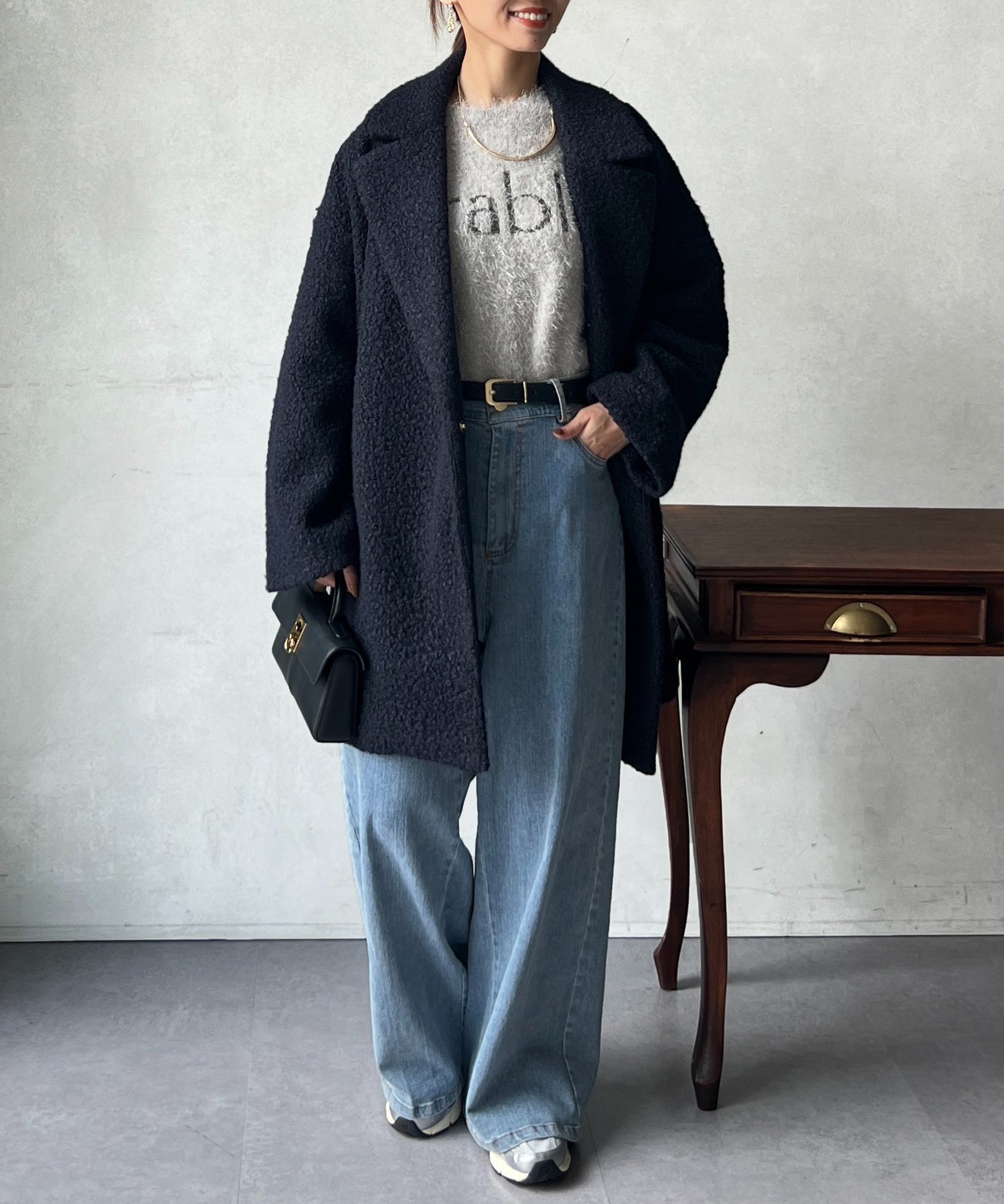 Chez toi｜ブークレファーチェックコート | Rakuten Fashion(楽天