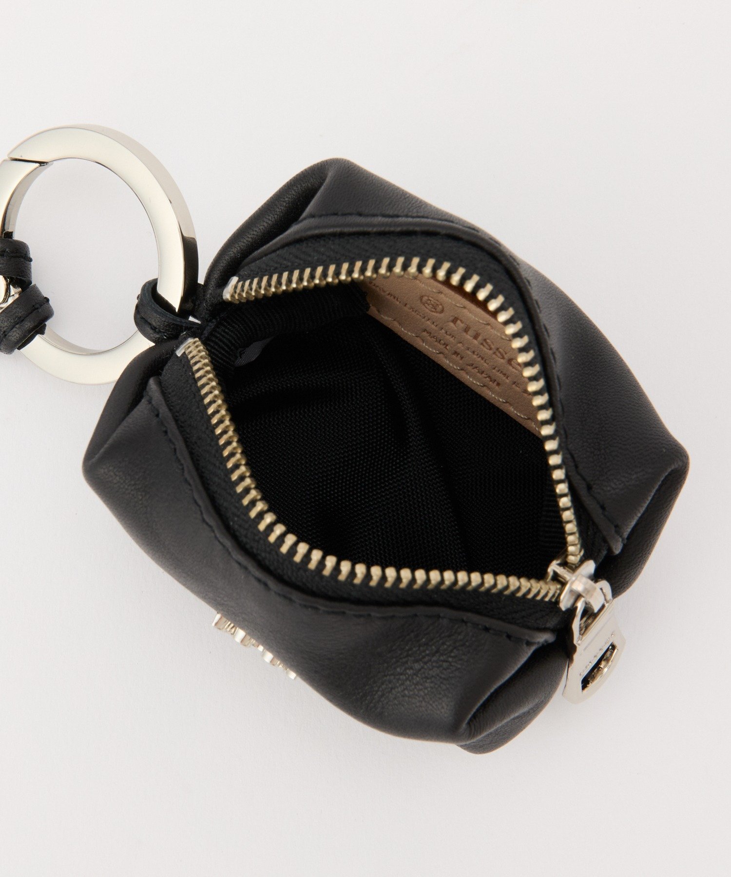 russet｜カラビナ付き レザーミニポーチ型チャーム | Rakuten Fashion