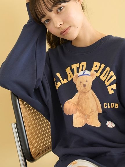 gelato pique｜スポーティーベア裏毛プルオーバー | Rakuten Fashion