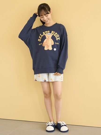 gelato pique｜スポーティーベア裏毛プルオーバー | Rakuten Fashion