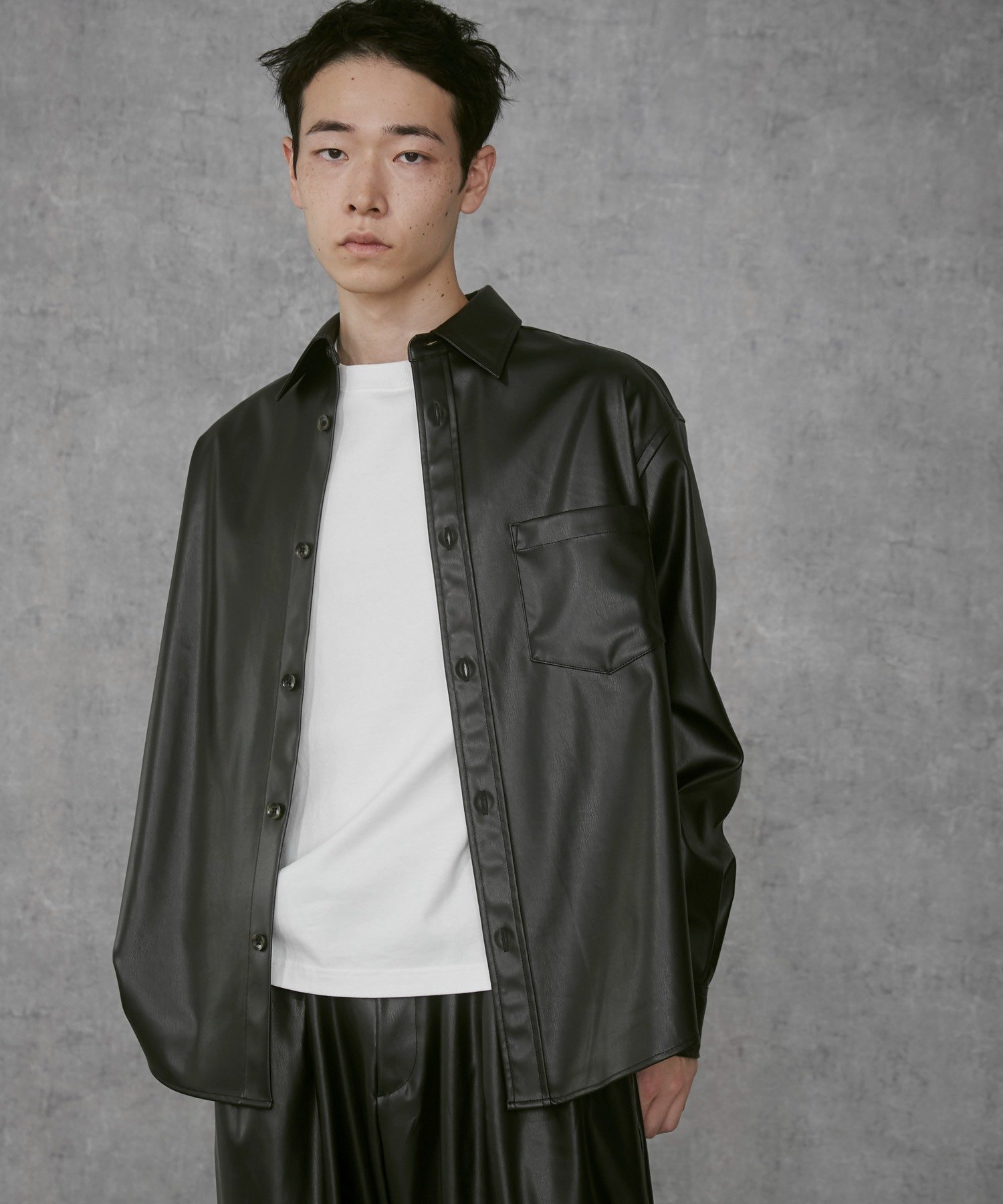 WEGO｜シンセティックレザーシャツ(LS) | Rakuten Fashion(楽天