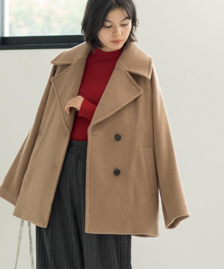 OPAQUE.CLIP｜カシミヤブレンドウールミドルピーコート | Rakuten