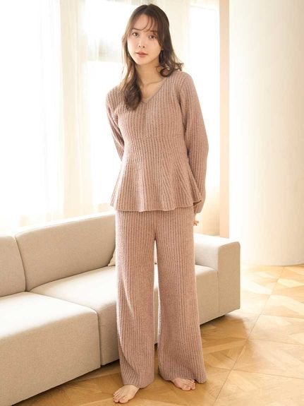 SNIDEL HOME｜ペプラムニットセットアップ | Rakuten Fashion(楽天