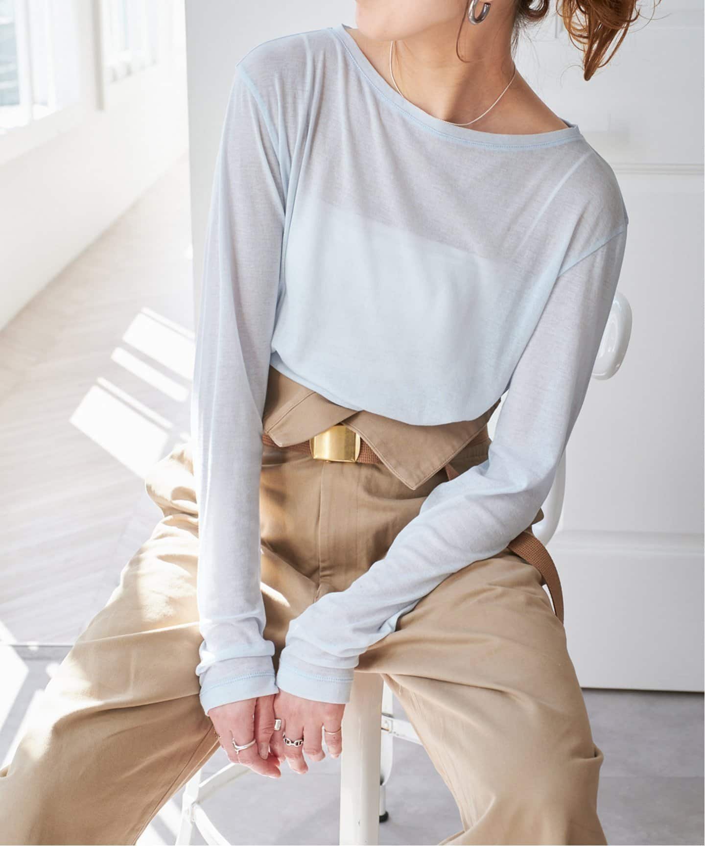 Spick & Span｜《追加2》シアーボートネックプルオーバー | Rakuten