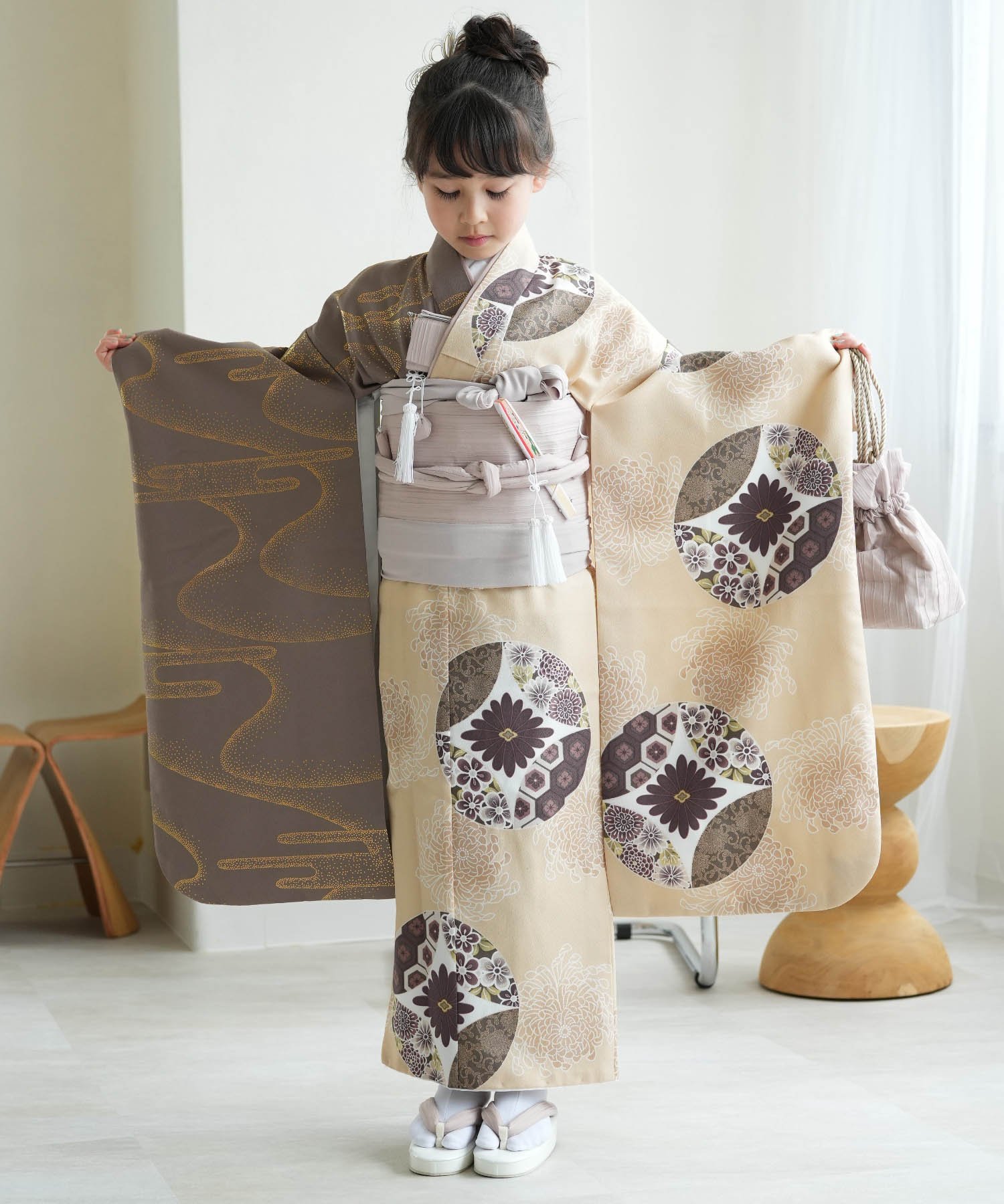 utatane｜ひよこ商店 七五三 着物 7歳 女の子 四つ身 着物セット