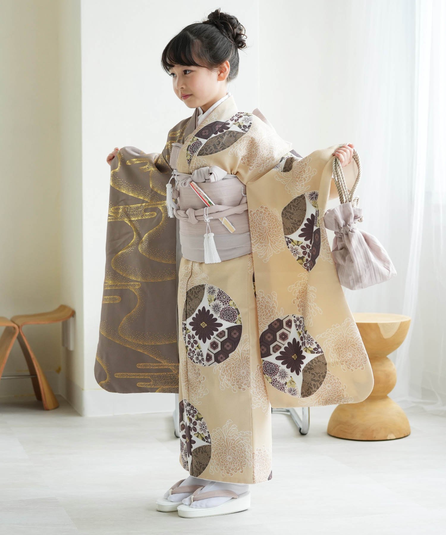 utatane｜ひよこ商店 七五三 着物 7歳 女の子 四つ身 着物セット