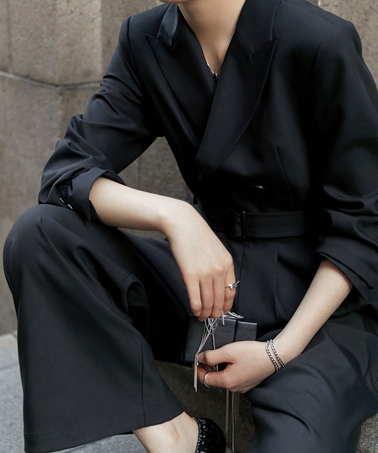 SMILE ORCHID｜オールインワンロング丈ワイドパンツドレス | Rakuten