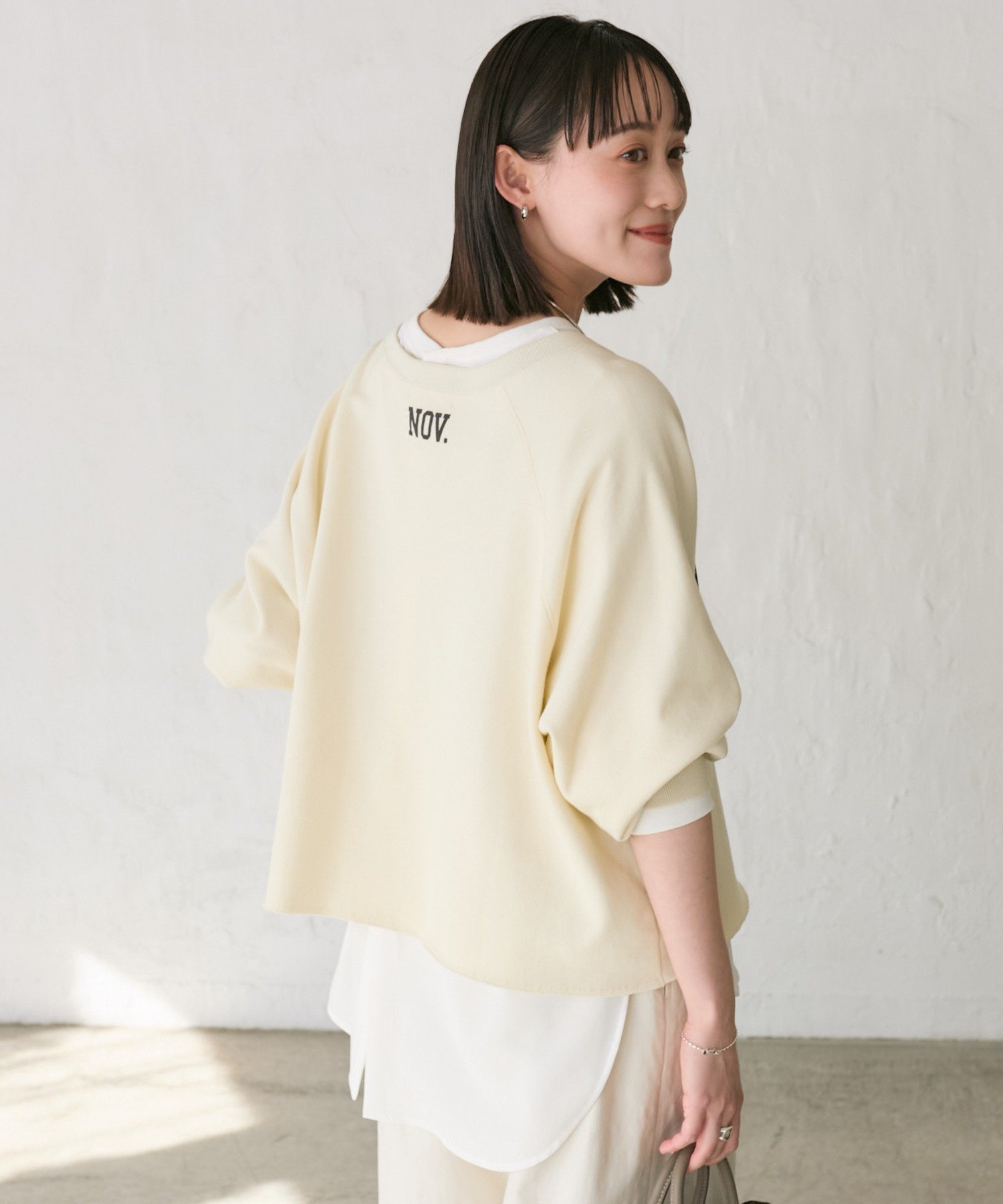 RIVE DROITE｜【Yossshiiii企画】ワイドロゴカットオフスエット